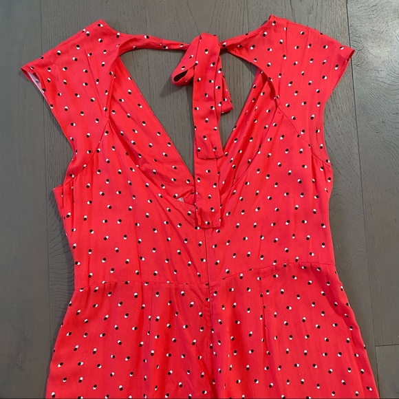 ASOS Spotted Jumpsuit in Red - Picture 2 of 6